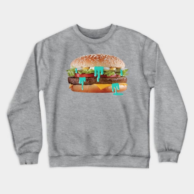 Trippy burger Crewneck Sweatshirt by dmorissette